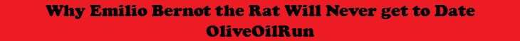 Why Emilio Bernot the Rat Will Never get to Date OliveOilRun
